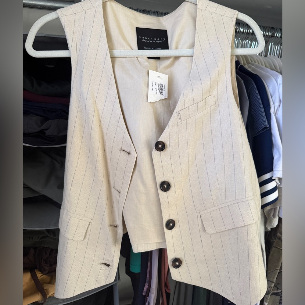 Sanctuary timeless linen vest